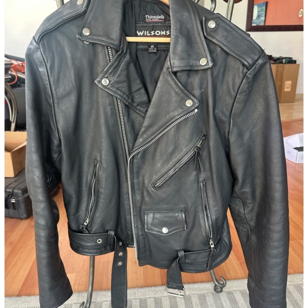 Vintage Black Wilson biker Jacket